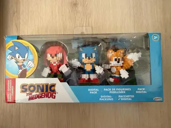 Jakks Pacific Sonic the Hedgehog Digital Pack 3-Figure Set (Knuckles, Sonic, Tai