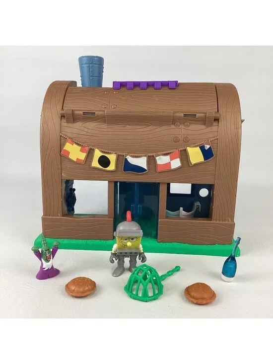Fisher Price Imaginext SpongeBob SquarePants Krusty Krab Kastle Playset Figures