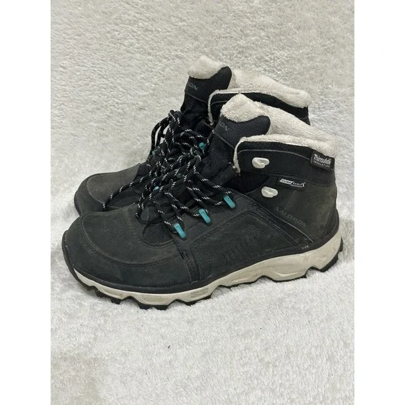 Salomon Rodeo Lined Winter‎ Hiking Boots Women's Size 8 Black