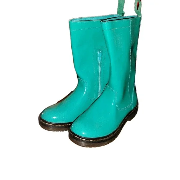 Turquoise Rain Boots Womens Size 7 