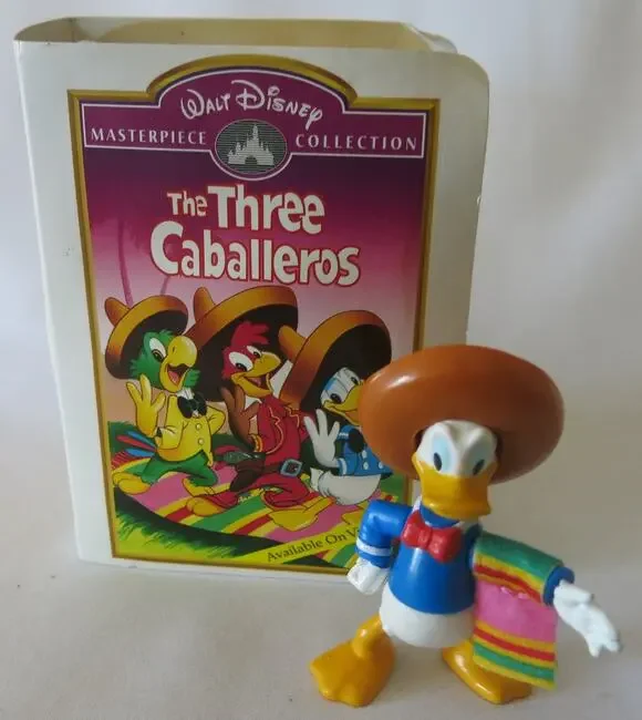 Vintage Disney McDonald Donald Duck Three Caballeros Figurine in Box 1996 Toy