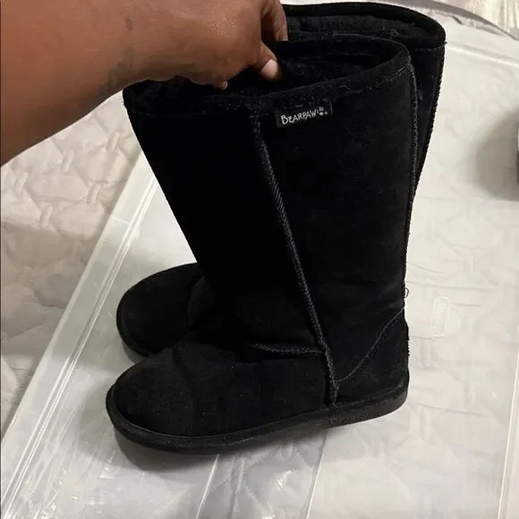 BearPaw Women's Black Winter Boots