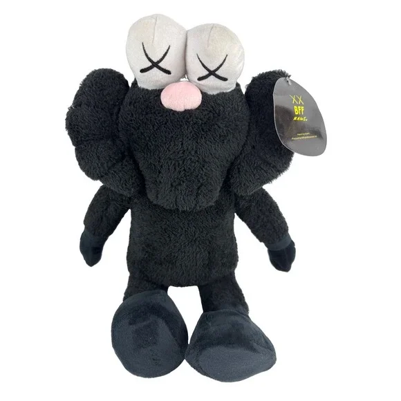 KAWS BFF Black Plush 17 Inch Figure Toy 2016 Limited Edition AllRightsReserved