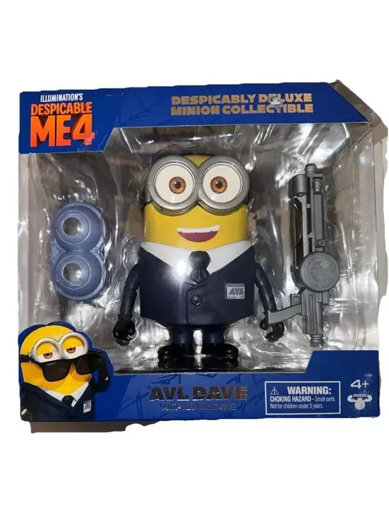 Minion Deluxe Figure Agent Dave Toy Minions Despicable ME Collectible Box Damage
