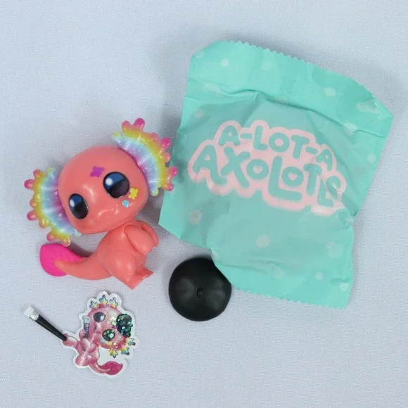 Zuru 5 Surprise A Lot A Axolotl Paint Alotol Figure w Accessories Sticker & Sand