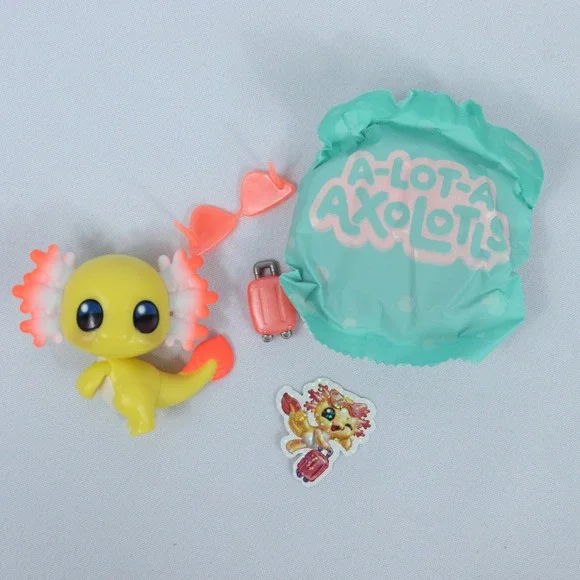 Zuru 5 Surprise A Lot A Axolotl Fly Alotol Figure w/ Accessories Sticker & Sand