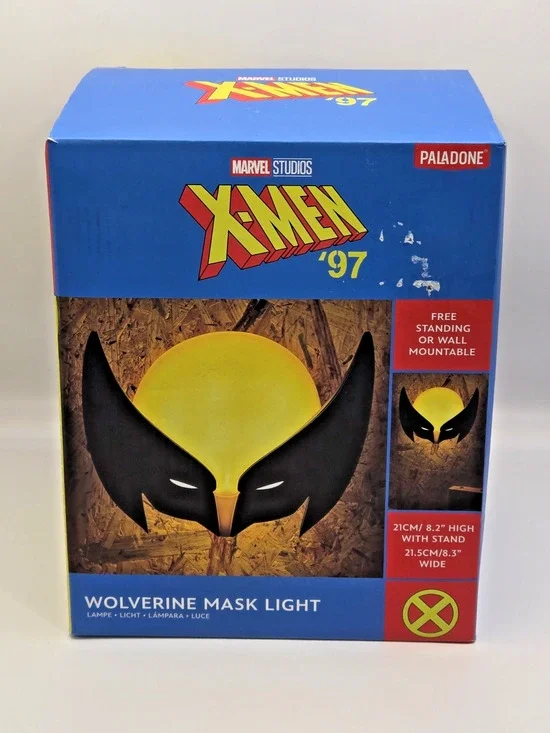 Marvel X-Men ’97 Wolverine Mask Light Lamp | Paladone | Wall Mount or Desktop |