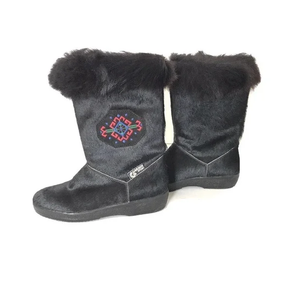 Garden Sport | Vintage Italian after-ski boots Womens Size 37 Black US Size 7
