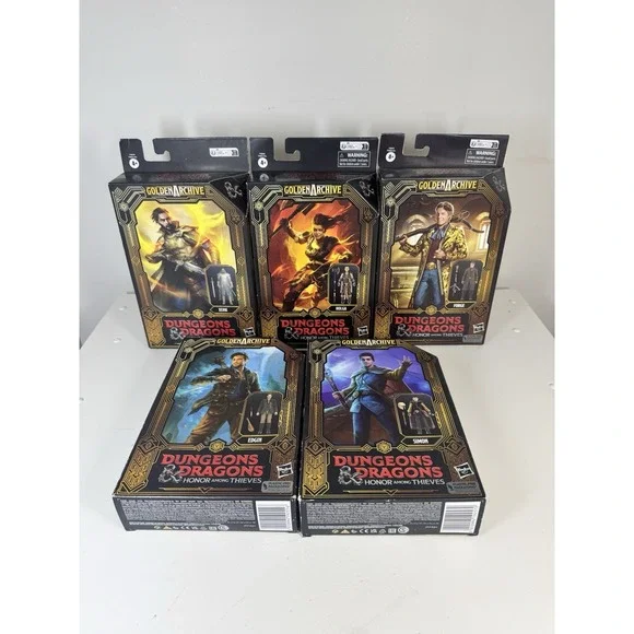 Lot of 5 New‎ Dungeons & Dragons GOLDEN ARCHIVES Honor Among Thieves Figures