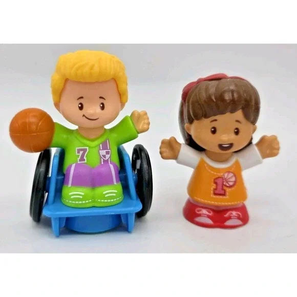 Fisher Price Little People Sports‎ Figures Basketball Players Wheelchair Player