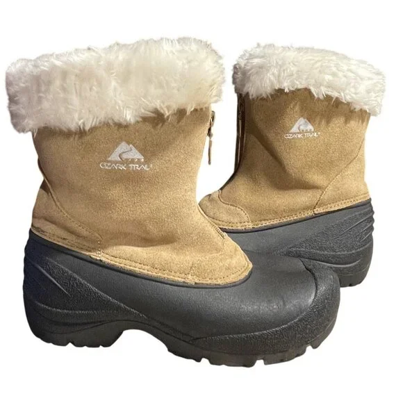 Ozark Trail Mid-Calf Women's Winter Thinsulated Insulated Boots Zippered Size 6