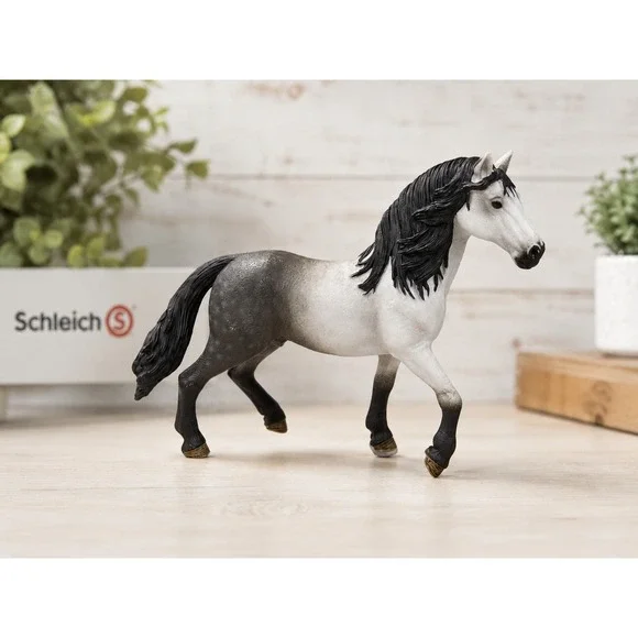 Schleich Andalusian Stallion Dapple Gray Horse‎ Figure Retired 2016 Toy