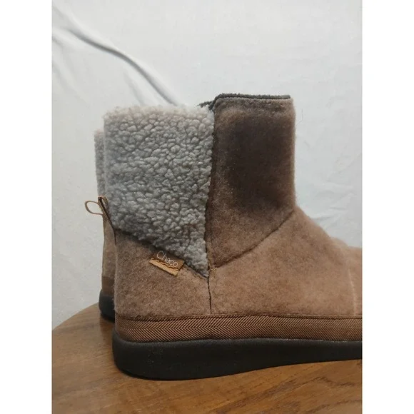 Chaco Women's Revel Tall Boot Size 10 Sherpa Fleece Cozy‎ Winter Zipper Granola