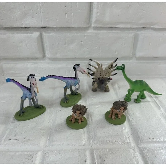 Disney Pixar The Good Dinosaur Figures Cake Toppers Figures Lot Of 6
