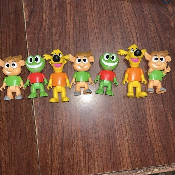 Just play HobbyKids Adventures Pig frog dog‎ toy figure set Lot Of 7