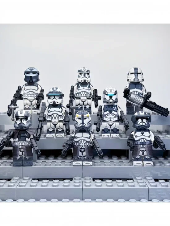 Star Wars Wolfpack Clone Trooper Custom Minifigures Lot of 8