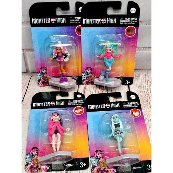 Monster‎ High Mini Figures Cake Toppers Set Of 4