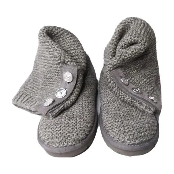 UGG Purl Cardy Knit Boots Women's Size 6  Light Green 1094949