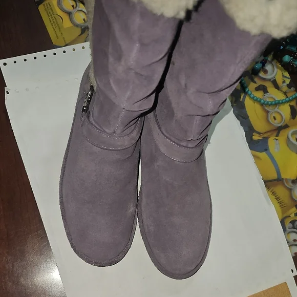 Lands End Women's Purple Lined Winter Boots