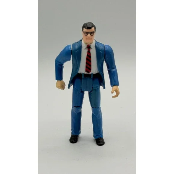 Vintage 1984 Kenner Super Powers Clark Kent Action Figure DC Comics Blue Suit