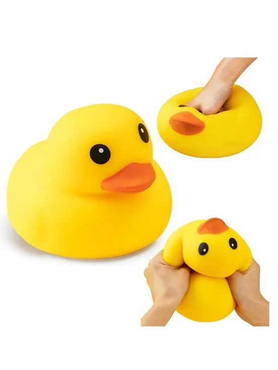 NEW Duck Squishy Squeezy Viral Sensory Stress Relief Squeeze Toy Stress Ball Rub