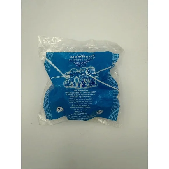 2002 Burger King Kid's Meal Toy The Martians‎ Have Landed NIP Green Flyer Dog