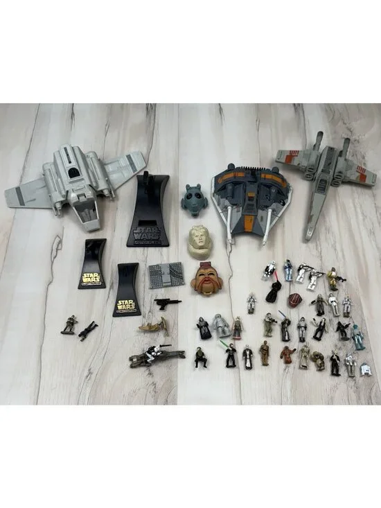 VTG 1995 Lot 48 Galoob STAR WARS Micro Machines ACTION FLEET Figures & Vehicles