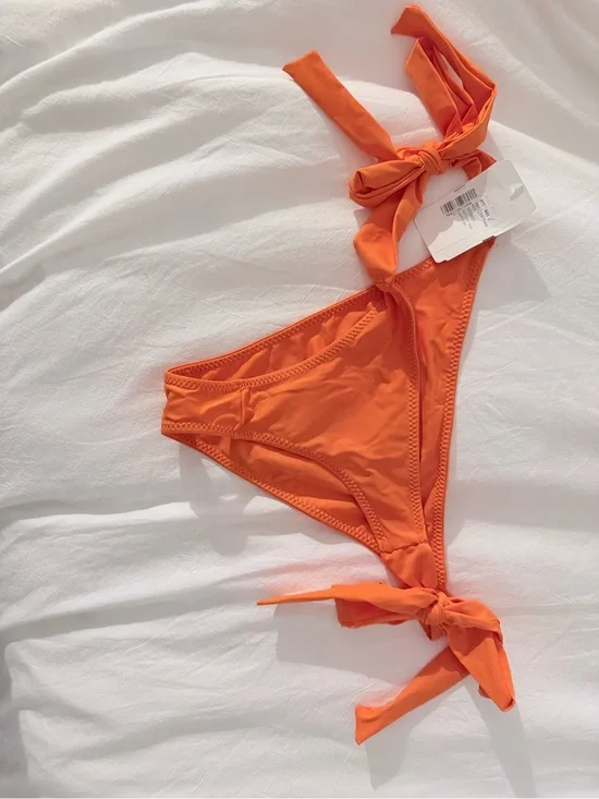 Frankie’s Orange Triangle Bikini bottoms