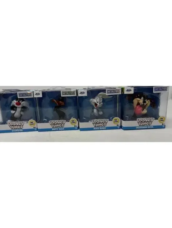 Lot of 4 Metalfigs BUGS BUNNY/SYLVESTER/DAFFY DUCK/TAZ 2.5