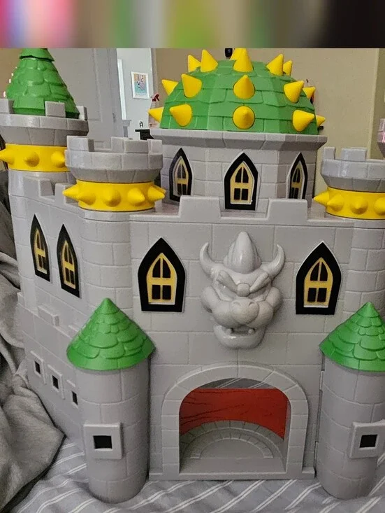 Donkey Kong Castle Playset Toy - Green and Gray Fantasy Castle