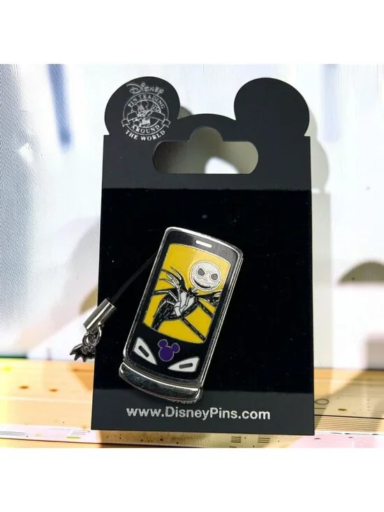 Disney Jack Skellington Cell Phone Slider NBC Collectible Pin From 2008