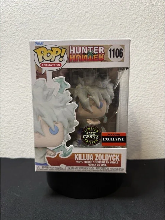 Killua Zoldyck 1106 Funko Pop Chase GITD Hunter x Hunter AAA Exclusive NIB