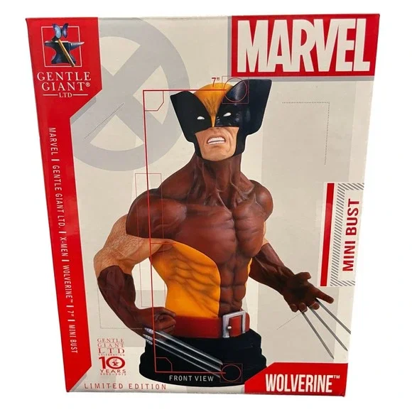 2012 Gentle Giant X-Men Wolverine‎ Mini Bust Limited Edition 7” Figure