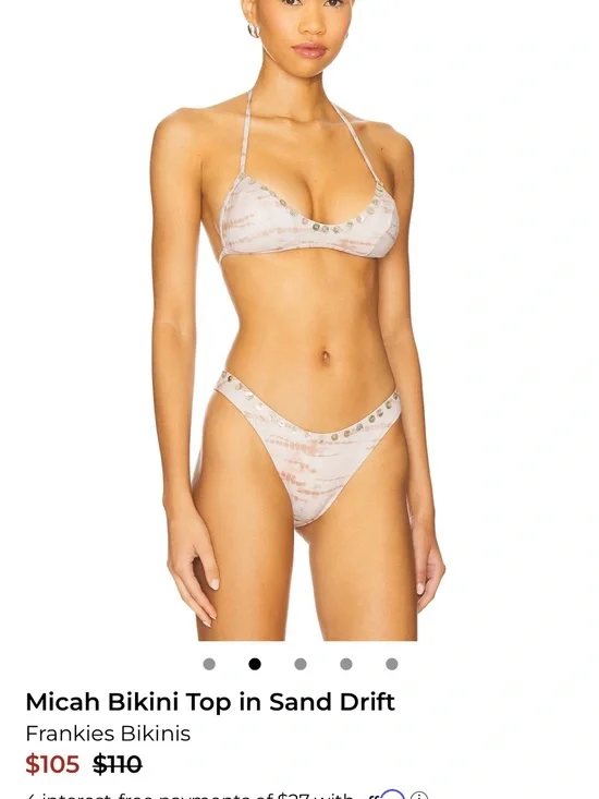 Frankies Bikinis Micah Bikini Top and Dove Bikini Bottoms - Set