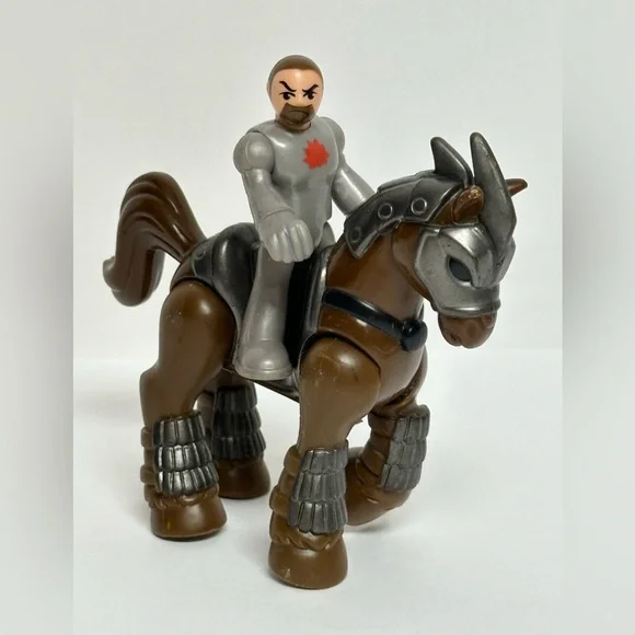 Imaginext SIR ANGUS Knight Armored Horse Figures Fisher Price 2011