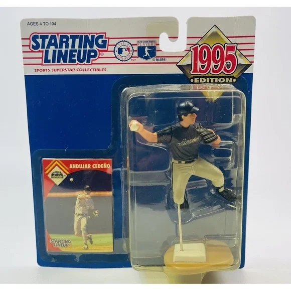 Kenner Starting Lineup Andujar Cedeno 1995 Houston Astros MLB Figure w Case
