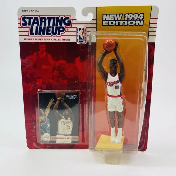 1994 Dominique Wilkins Starting Lineup Los Angeles Clipper NBA Basketball Figure