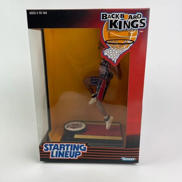 Starting Lineup Houston Rockets Charles  Barkley Figure NBA 1997 Backboard King