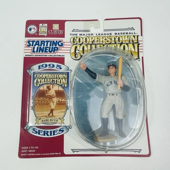 1995 BABE RUTH Kenner Starting Lineup Cooperstown Collection NY Yankees