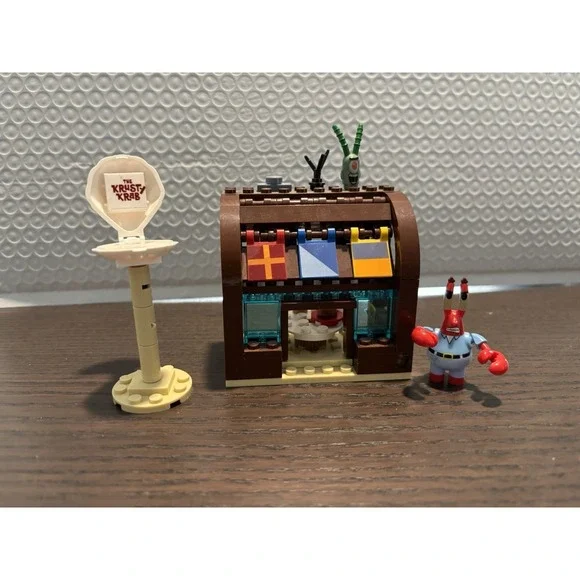 Snap Switch SpongeBob SquarePants Krusty Krab Plankton Food Restaurant Toy Lego