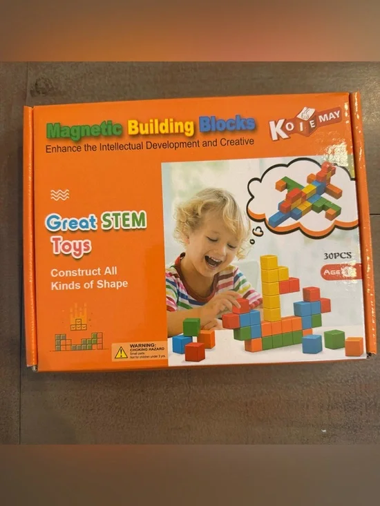 Magnetic Building Blocks Kids Educational Toy Homeschool Classroom STEM