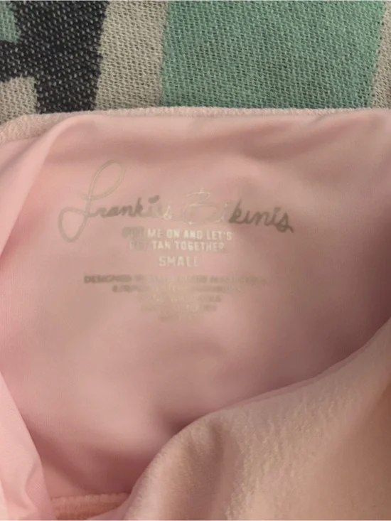 Frankie's Bikinis Light Pink Bikini Top - PERFECT CONDITION NEVER WORN!