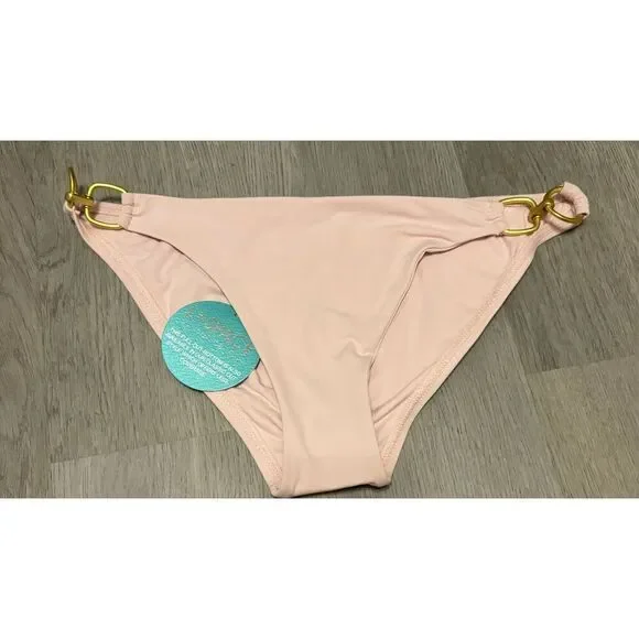 L*Space Baby Pink Bikini Bottoms Sz Small NWT