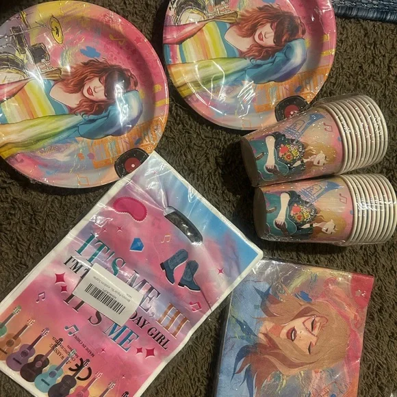 Colorful Music Party Supplies Set