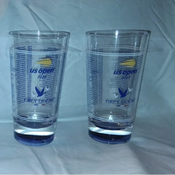 US Open 2025 Party Glasses - Clear