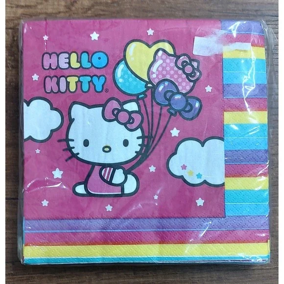2013 Hello Kitty Rainbow Design Ware Luncheon Napkins 16 count 2 ply A13