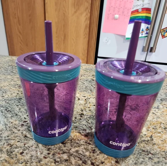 Contigo Vibrant Purple and Teal Tumblers
