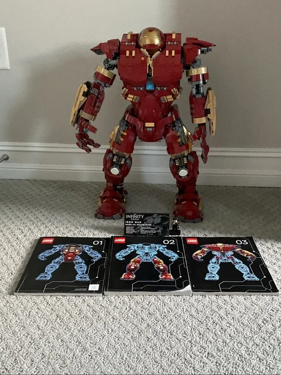 LEGO Iron Man Hulkbuster Buildable Figure - Red and Gold