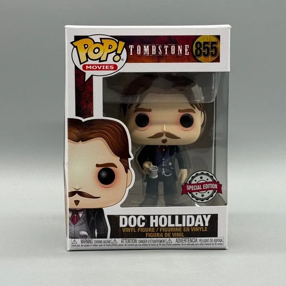 Funko Pop! Movies #855 Doc Holliday w/ Cup Tombstone Target Exclusive *Vaulted*