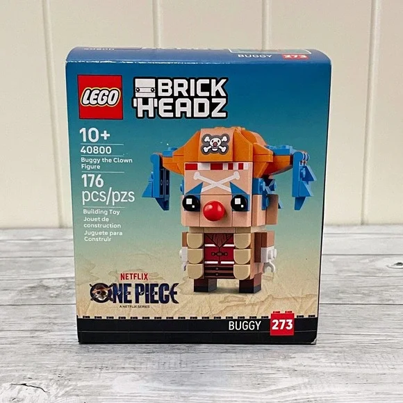 LEGO BrickHeadz One Piece Buggy the Clown 40800 Netflix Series RETIRED NIB